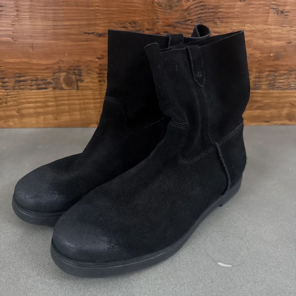 UGG Josefene Short Suede Boots Black 1130527 Women's Size 11